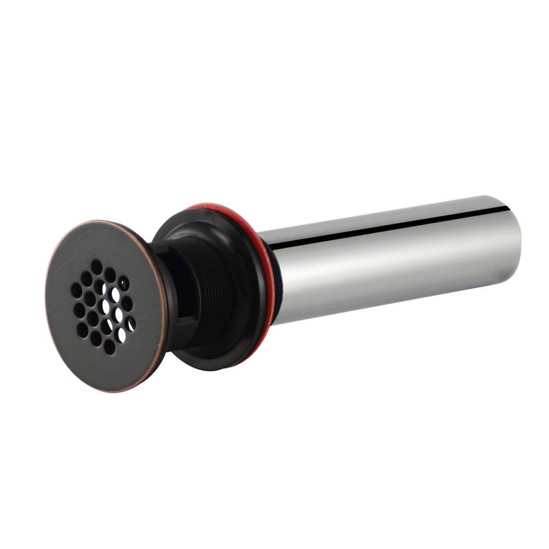 Purelux Grid Drain Strainer Assembly with Overflow for Bathroom Sink, Made of Brass Oil Rubbed Bronze - Image 5